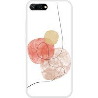 Honor 10 One line rood Beschermende siliconen case