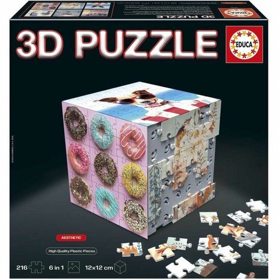 Educa 20125 3D Puzzel Set 6 x 36 Stukjes