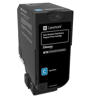 Lexmark 74C2SC0 Toner Cartridge - Cyan - 7000 Pages