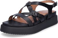 Tamaris - Femme - Sandales à talon - Cuir - Noir - Taille 38
