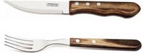 Tramontina Churrasco Jumbo Steakbestekset, 12-delig, Bruin