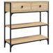 vidaXL Wandtafel 72,5x25x75 cm bewerkt hout sonoma eikenkleurig