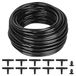Tuyau d'irrigation - PVC - 20 mètre - 4/6 mm - Avec connecteurs en T - Noir