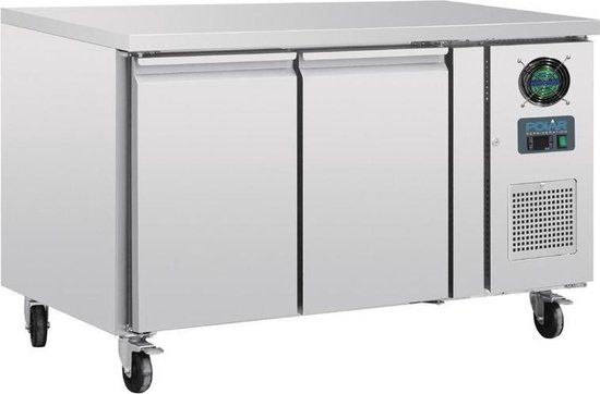 Polar Werkbank met Vriezer - 282L - RVS - G599