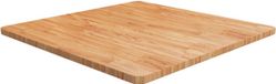 vidaXL - Tafelblad - vierkant - 80x80x2,5cm - massief - eiken - lichtbruin