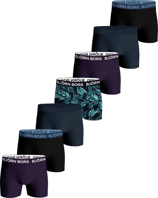 Bj&#246;rn Borg Cotton Stretch boxers - heren boxers normale lengte (7-pack) - multicolor - Maat: XL