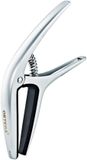 Ortega Gitaren Twin Capo TWCAPO-CR - Omkeerbare Two Way Capo Past op gebogen en klassieke platte Fretboards, Chroom