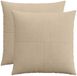 vidaXL Kussensloop - 2 stuks - ALMELO - Taupe - 70 x 70 cm - Corduroy