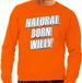 Bellatio Decorations Oranje Natural born Willy sweater - Trui voor heren - Koningsdag kleding XL
