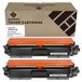 HP 2-pack cartouches de toner CF217A 17A noir pour LaserJet Pro M102/M130