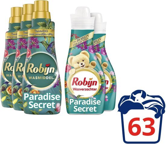 Robijn Paradise Secret Wasmiddel en Wasverzachter