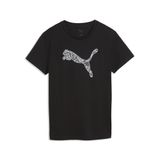 PUMA Graphics Lace Cat T-shirt voor Dames, Zwart, Maat XS