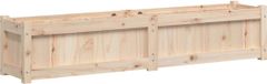 vidaXL Jardinière 150x31x31 cm bois de pin massif
