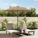 vidaXL Vervangingsdoek voor parasol 300 cm taupe