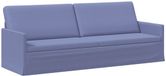 vidaXL 3-zits bank Jeans Blauw 220 x 81 x 82 cm Stof