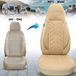 BREMER SITZBEZÜGE Premium Camper stoelhoezen voor Carado A 132 DPL505 in Beige (2 losse stoelen)