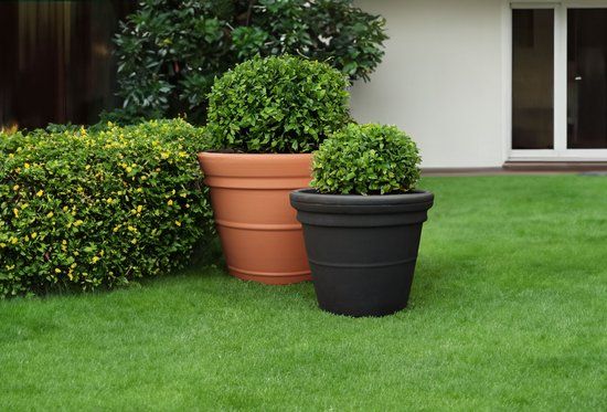 Prestige Ronde 180L zandkleurige plantenbak - Rome