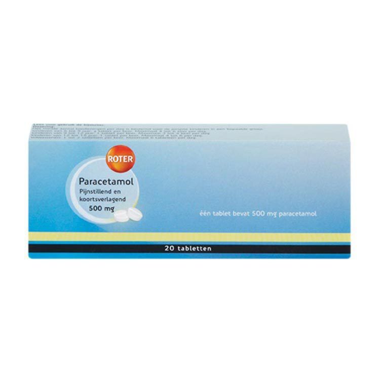 Roter Paracetamol Tabletten 500mg 20st