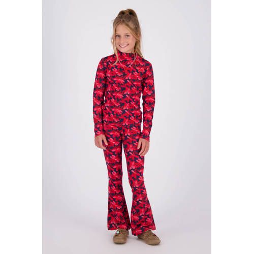 Vingino flared broek met print - rood