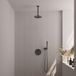 Brauer Gunmetal Edition Ensemble de douche à effet pluie thermostatique encastré