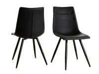 Mobistoxx ONNIX Set van 2 stoelen zwart