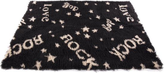 MARTIN SELLIER Vetbed Rock Zwart / Beige 50x75 CM