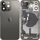 Apple Coque Batterie iPhone 13 Pro, Avec Châssis Central, Pièces Complètes, Noir (Graphite), Échange Premium