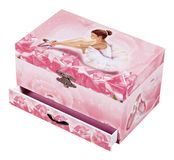 Trousselier Ballerina Glow in the Dark muzikale juwelendoos - roze French Chic