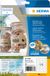 Herma Etiketten van silphie-papier, A4, 63,5 x 42,3 mm, naturel bruin, permanent hechtend