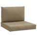 VidaXL Palletkussen 60x60 cm Gemêleerd Taupe