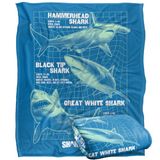 SHARK WEEK: TELEVISIE SERIE Silky Touch Super Zachte Sprei Deken 152 x 127 cm