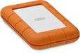 LaCie Rugged Secure 2TB USB-C 2.5" External Hard Drive - Orange/White