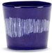 Serax Ottolenghi Feast Tasse à expresso Bleu foncé/Blanc 7 cm 4 pièces