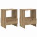 vidaXL Tijdschriftenrek - 2 stuks - Artisan Eiken - 35 x 30 x 45 cm