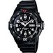 Casio Herenhorloge, analoog, kwarts, met armband van kunsthars, MRW-200H-1B, zwart/zwart, core