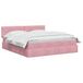 vidaXL Opbergbed met hoofdeinde Roze 160 x 200 cm Fluweel