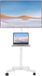 Unyqoos® Support TV réglable et mobile avec tablette pour ordinateur portable et roulettes pour écrans de 21 à 60 pouces