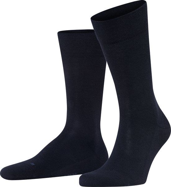 FALKE Sensitive London met comfort tailleband katoen sokken heren blauw - maat 47-50
