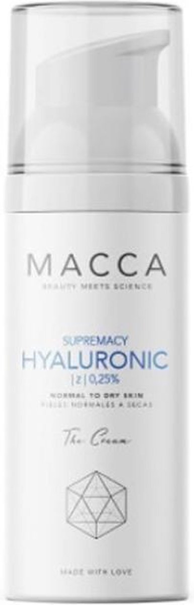 Macca Supremacy Hyaluronic Z 0,25% Cream Normal To Dry Skin 50 Ml