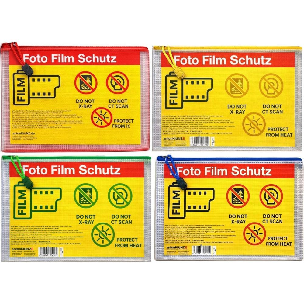 Domke Filmguard A5 Tas voor 10 x 35mm / 120mm Film 4-pack - Blauw, Groen, Rood, Geel