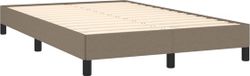 vidaXL Bedframe zonder matras 120x190 cm stof taupe