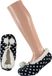 Apollo Ballerina sloffen/pantoffels stippen - kinderen - zwart/wit - maat 28-30