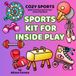 Sports Kit For Inside Play: A Bold and Easy Sports Fun Colouring Book with Colour‑In Labels to Help Kids Learn Indoor Sports Equipment and Build Vocabulary