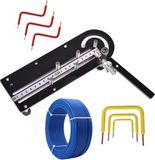 Merkloos / Sans marque Wan GmbH Metalen Buigmachine - Handbuiger Draad - Metaal Vormgeven - Ergonomische Antislip Grip - 1-25 mm Doorsnede - Standaard