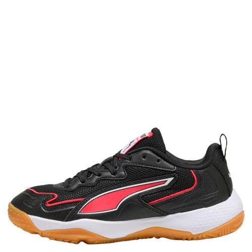 Puma Solarflash junior imitatieleren voetbalschoenen - zwart/rood