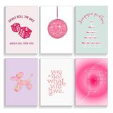 Prinajssiad 6-delige roze preppy posters voor de kamer esthetisch, 20 x 25 cm Folklore Taylor Affirmations poster canvas muurkunst zanger champagne problemen prints, meisje slaapkamer slaapzaal muur