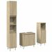 vidaXL Ensemble de meubles de salle de bain 3 pièces chêne Sonoma