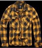 Brandit Brandit Check Shirt Heren (1 stuk), zwart/geel, XXL