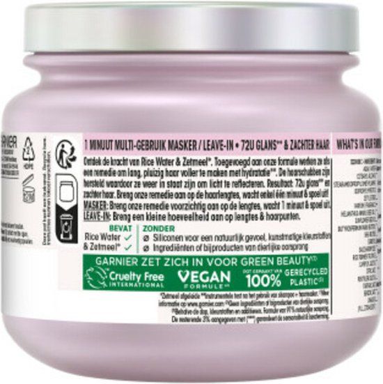 Garnier Loving Blends Rice Water haarmasker - 6x340ml - Voordeelverpakking