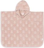Jollein x Nijntje - Badponcho Baby Badstof - Badcape Kind met Capuchon - Miffy Jacquard - Wild Rose